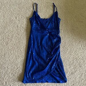 Royal Blue Sequin Dress